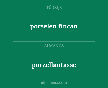 porzellantasse - porselen fincan