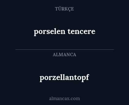 porzellantopf - porselen tencere