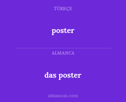 poster - das poster