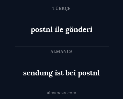 sendung ist bei postnl - postnl ile gönderi