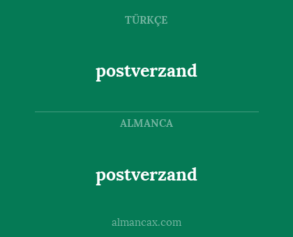 postverzand - postverzand