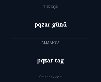 pqzar günü - pqzar tag