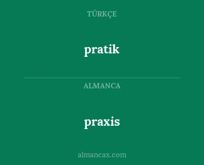 praxis - pratik