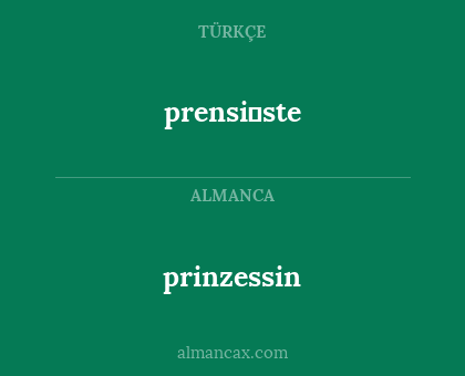prensi̇ste - prinzessin