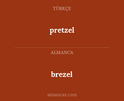 pretzel - brezel