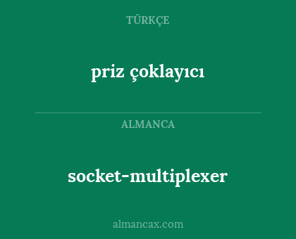 priz çoklayıcı - socket-multiplexer