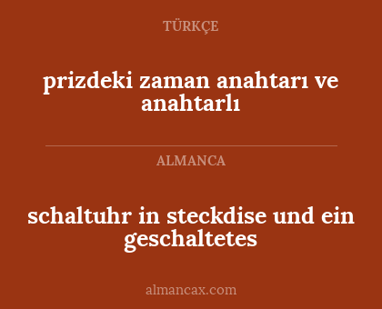 schaltuhr in steckdise und ein geschaltetes - prizdeki zaman anahtarı ve anahtarlı