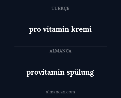 pro vitamin kremi - provitamin spülung