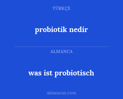 was ist probiotisch - probiotik nedir