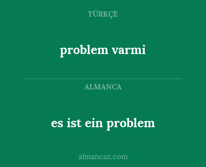 problem   varmi - es ist ein problem
