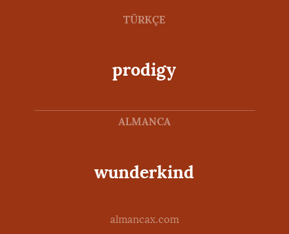 prodigy - wunderkind