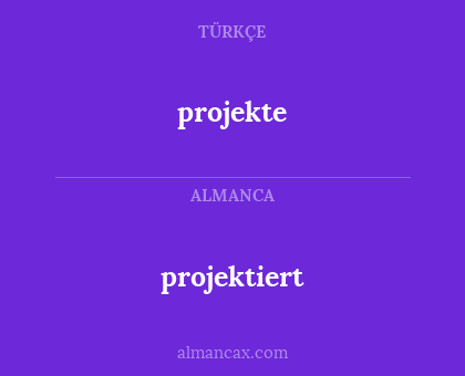 projektiert - projekte