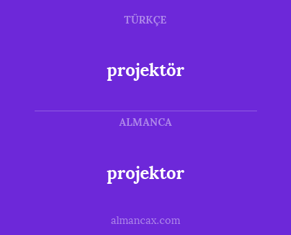 projektör - projektor