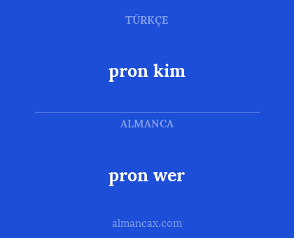 pron kim - pron wer