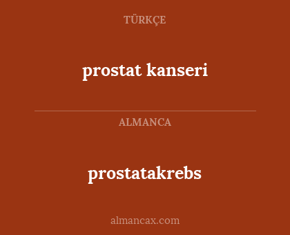 prostat kanseri - prostatakrebs