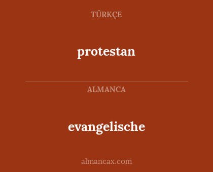 protestan - evangelische