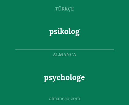 psikolog - psychologe