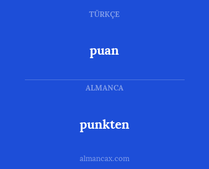 puan - punkten
