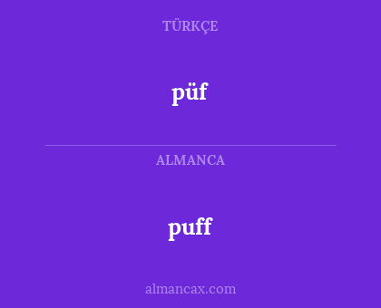 püf - puff