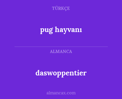 pug hayvanı - daswoppentier