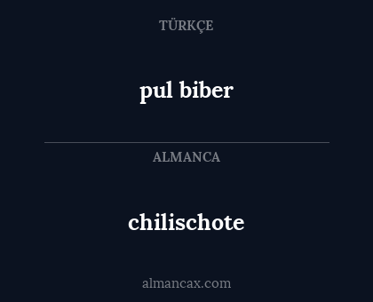 chilischote - pul biber