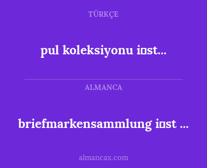 pul koleksiyonu i̇st... - briefmarkensammlung i̇st ...