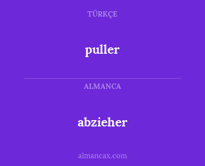 puller - abzieher