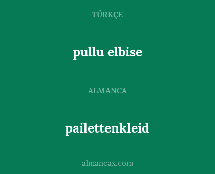 pailettenkleid - pullu elbise