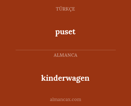 kinderwagen - puset