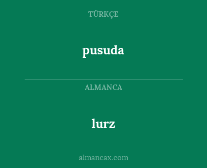 pusuda - lurz