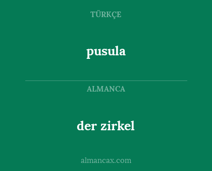 der zirkel - pusula