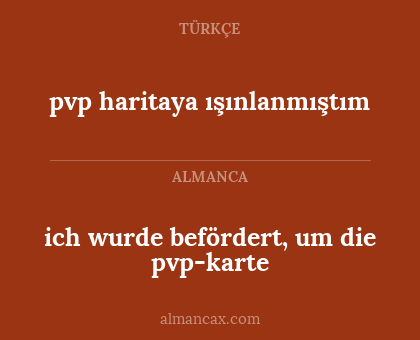 ich wurde befördert, um die pvp-karte - pvp haritaya ışınlanmıştım