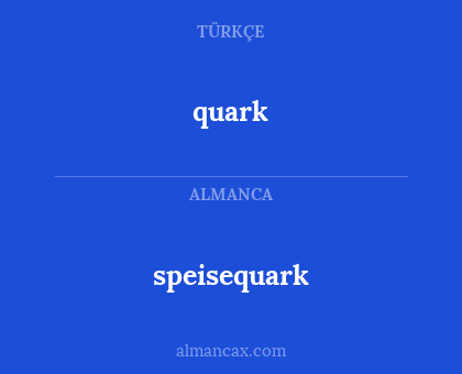 speisequark - quark