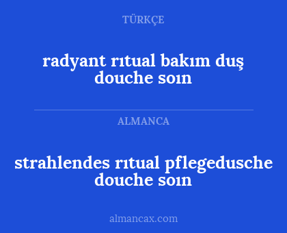 strahlendes rıtual pflegedusche douche soın - radyant rıtual bakım duş douche soın