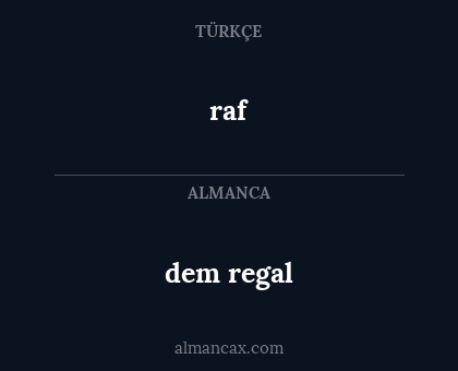 raf - dem regal