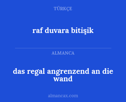 das regal angrenzend an die wand - raf duvara bitişik