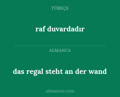 das regal steht an der wand - raf duvardadır