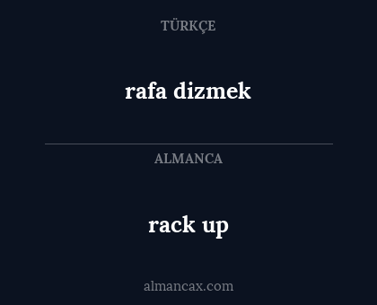 rafa dizmek - rack up