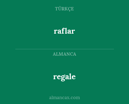 raflar - regale