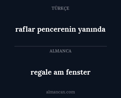 raflar pencerenin yanında - regale am fenster