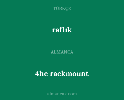 4he rackmount - raflık