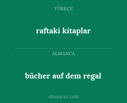 bücher auf dem regal - raftaki kitaplar