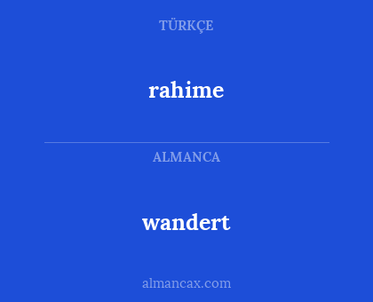 wandert - rahime