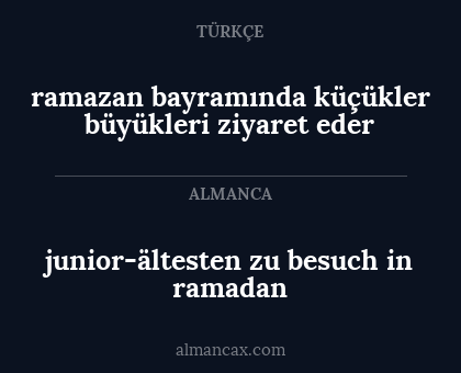 junior-ältesten zu besuch in ramadan - ramazan bayramında küçükler büyükleri ziyaret eder