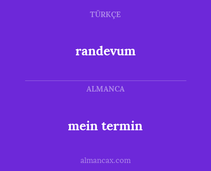 randevum - mein termin