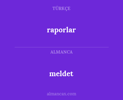 raporlar - meldet