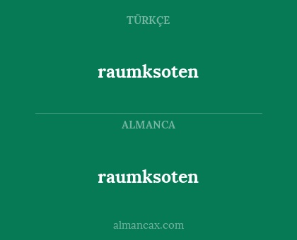 raumksoten - raumksoten