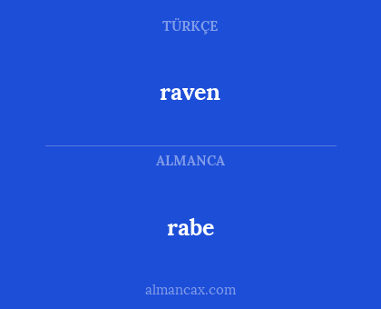 raven - rabe