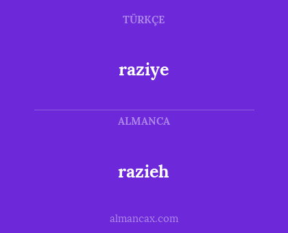 raziye - razieh