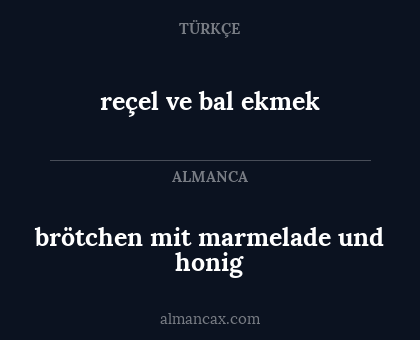 reçel ve bal ekmek - brötchen mit marmelade und honig